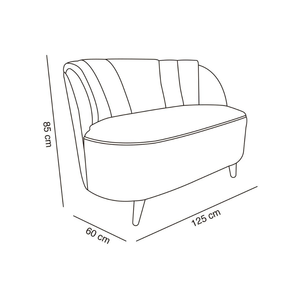 Love Seat Decorativo Modelo Kisa