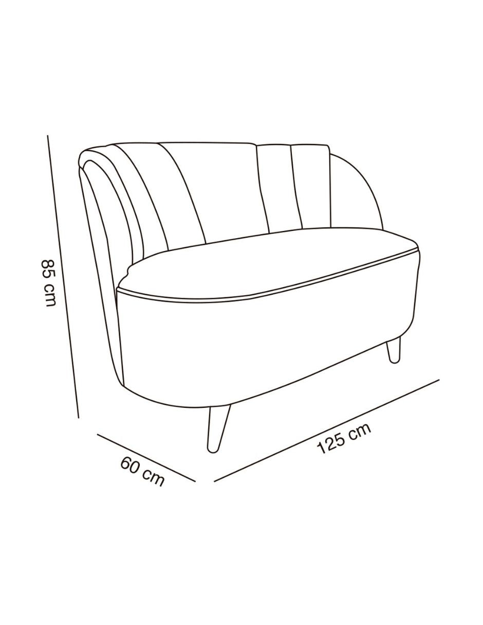Love Seat Decorativo Modelo Kisa